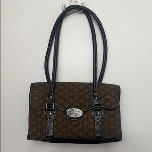 Vintage Brown and Black Handbag